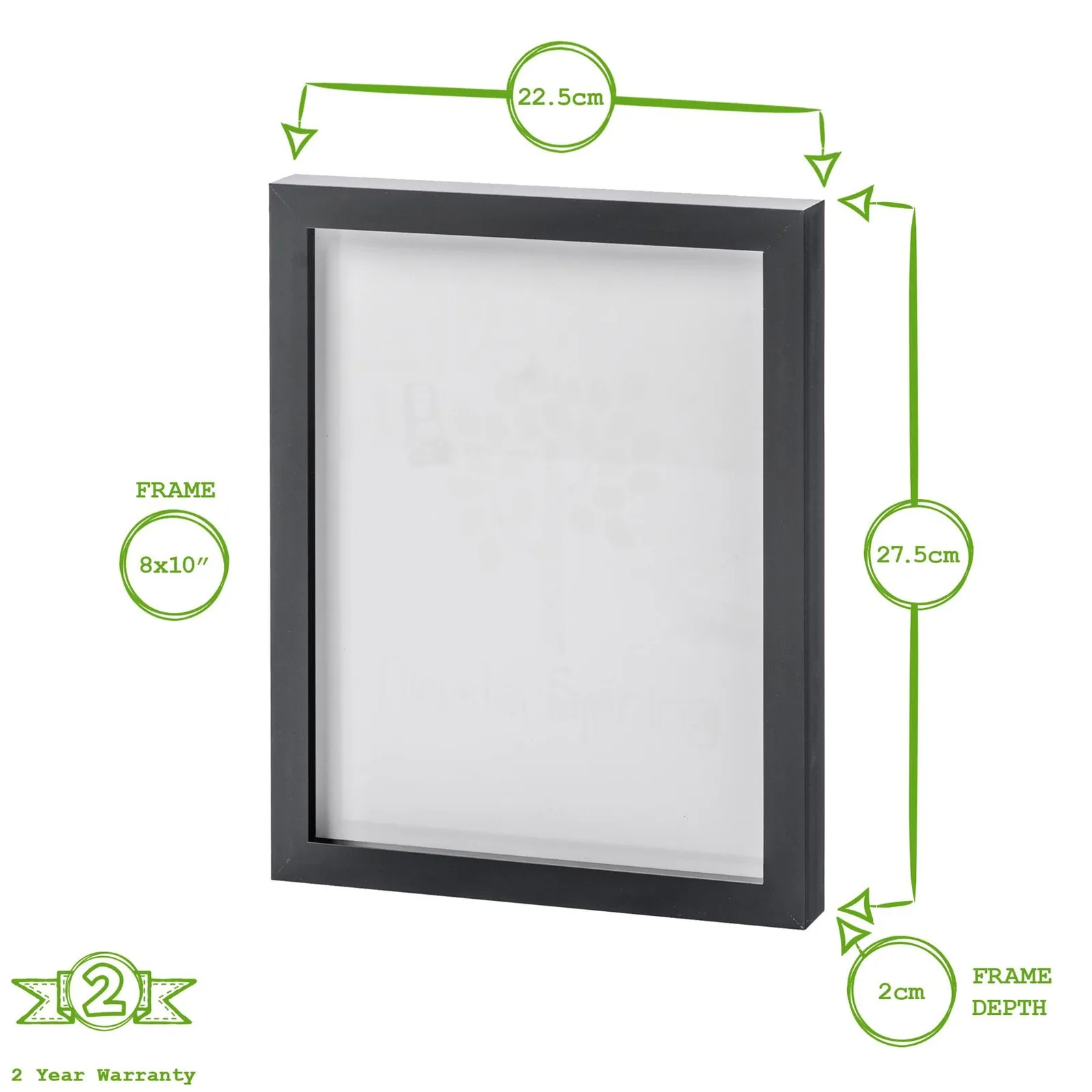Nicola Spring Photo Frames - 8" x 10" - Pack of 5 in Grey 3