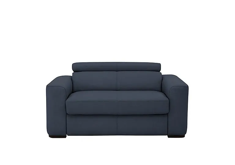 Infinity Leather Chair Sofabed - BV Ocean Blue