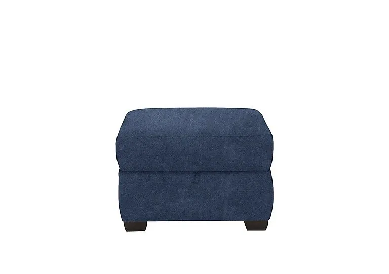 Optimus Fabric Storage Footstool - Blue
