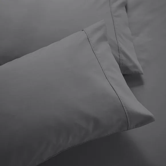 Dorma Crisp & Fresh 400 Thread Count Egyptian Cotton Percale Standard Pillowcase 2