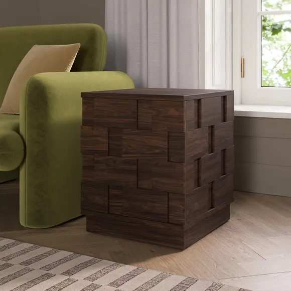 Watson Storage Side Table, Wood Effect