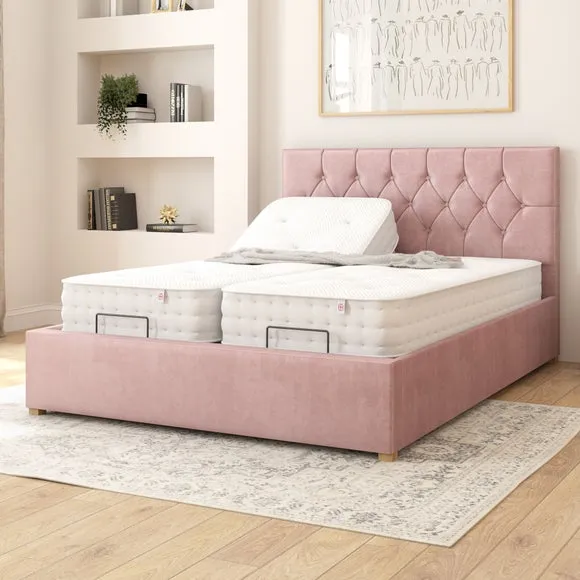 Olivier Plush Velvet Adjustable Bed 2