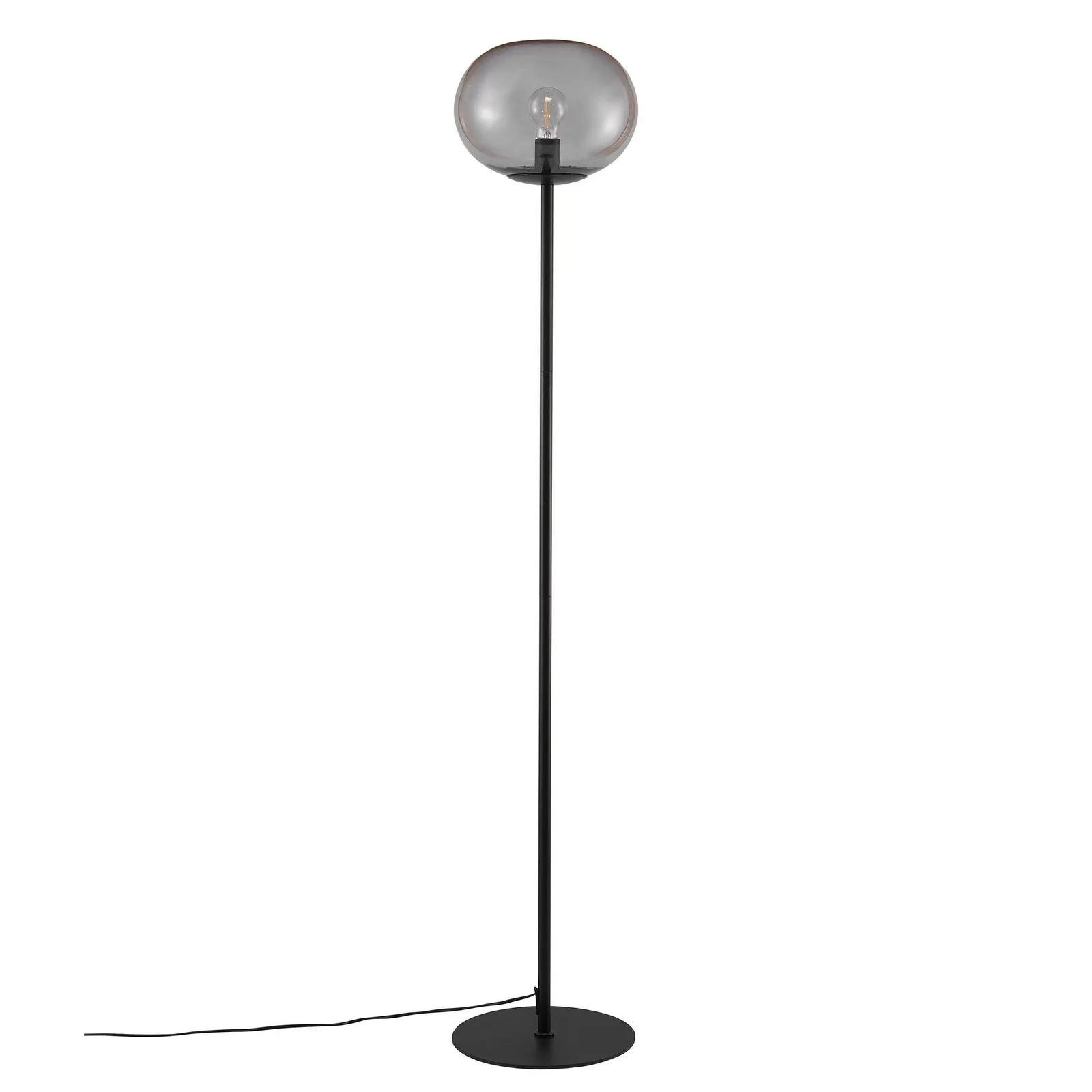 Nordlux Alton Floor Lamp Black Glass Livingroom E27 Switch 4