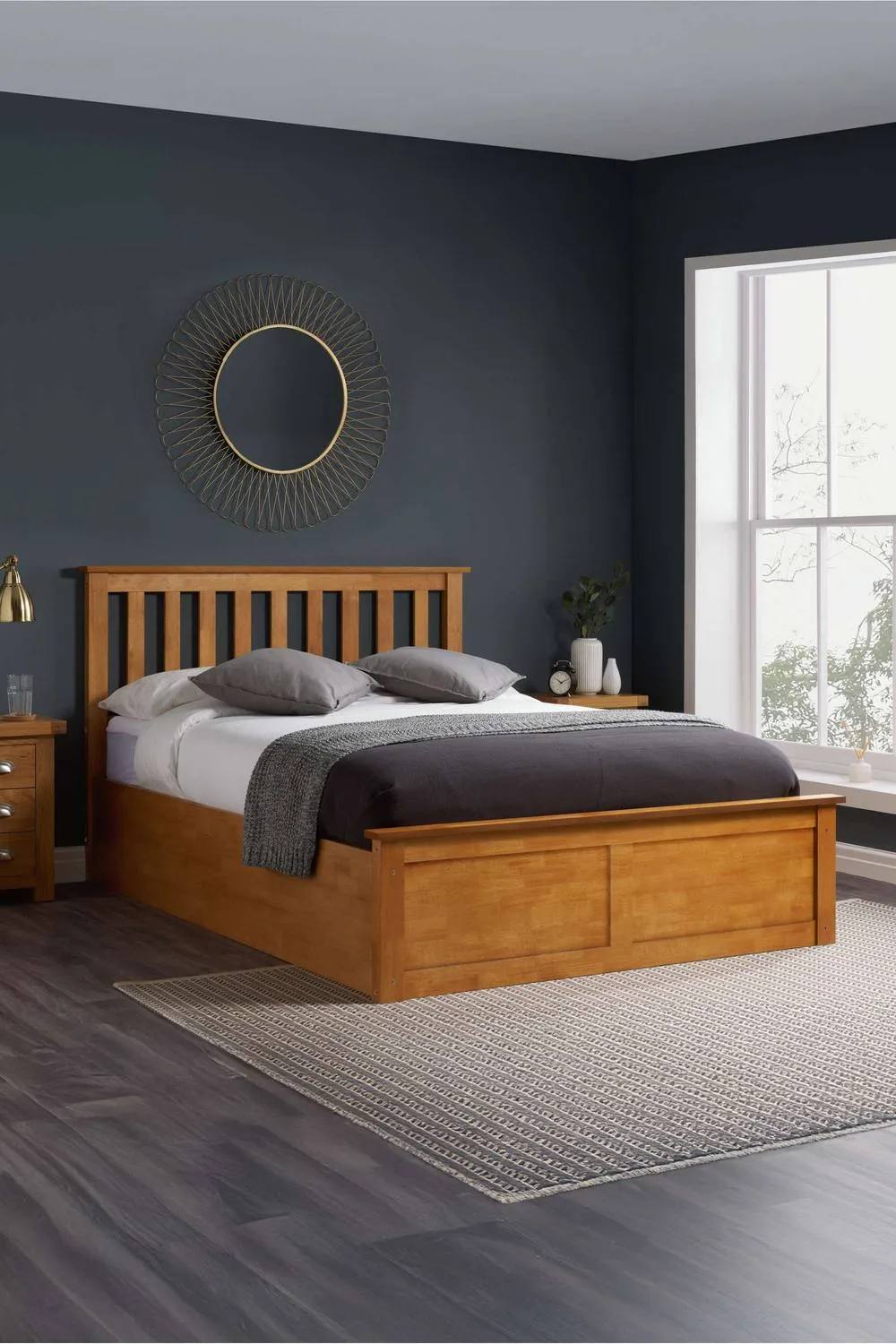 Birlea Phoenix Ottoman Storage Bed Frame in Brown 1