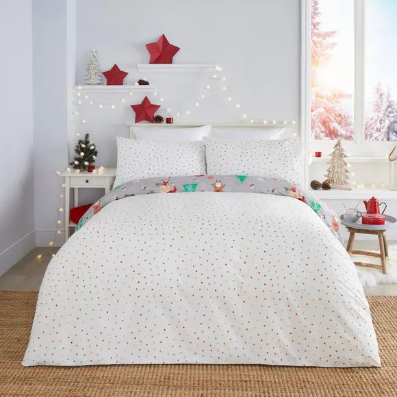 Fusion Elf & Santa Duvet Cover & Pillowcase Set 3