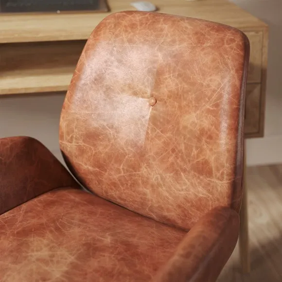 Ginny Faux Leather Office Chair 4