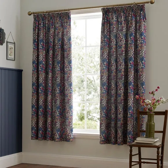Dreams & Drapes Bessie Pencil Pleat Curtains With Tie-Backs 2