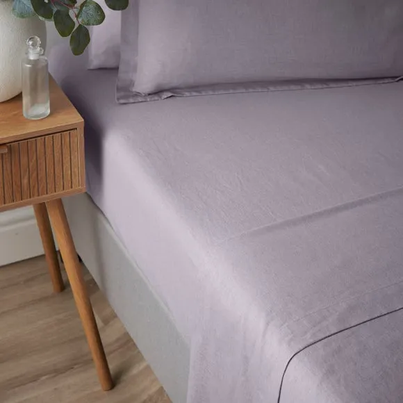 Cotton Linen Fitted Sheet 1
