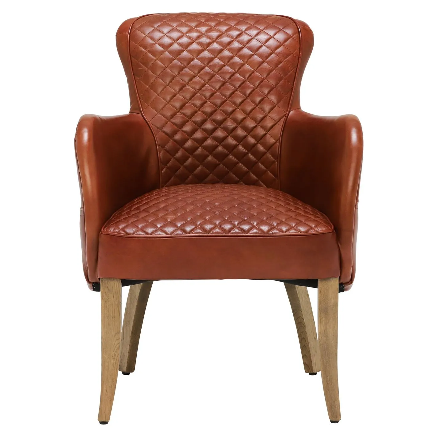 Timothy Oulton Side Saddle Dining Chair With Arms, Red Leather | Barker & Stonehouse 2