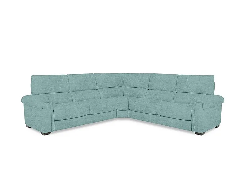 Nixon Fabric Large Corner Sofa - Baby Blue
