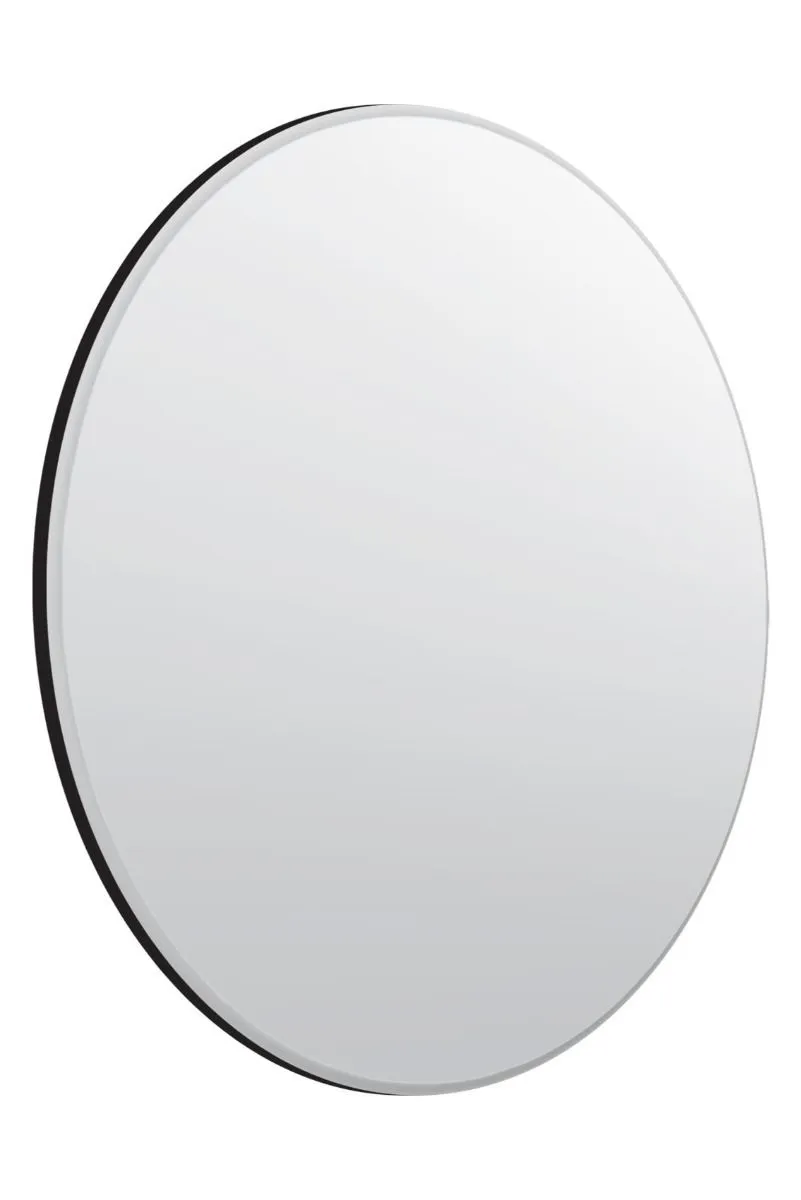 MirrorOutlet All Glass Bevelled Classic Design Round Mirror 120 x 120CM in Silver 4