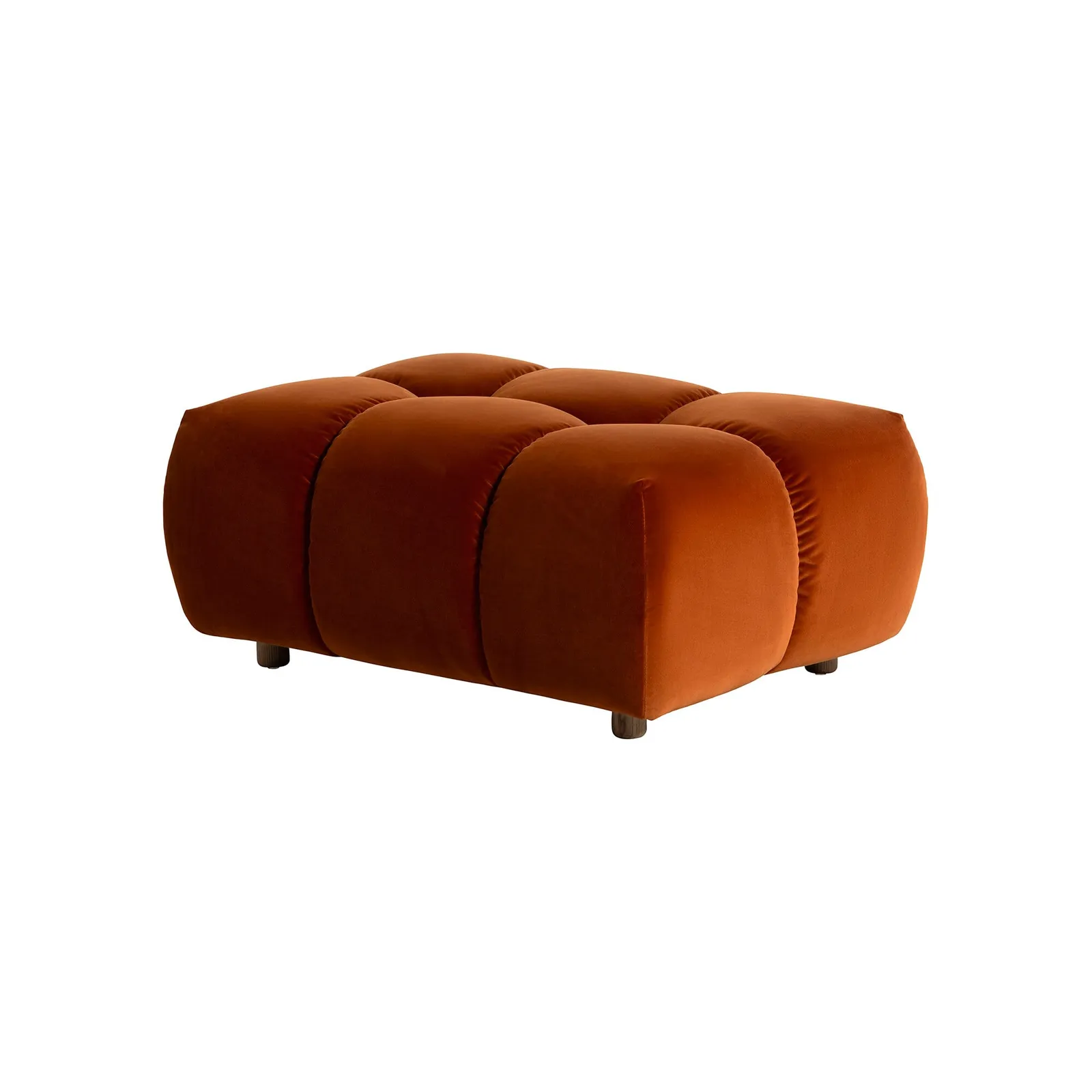 Lavinia Footstool, Orange Velvet | Barker & Stonehouse 5