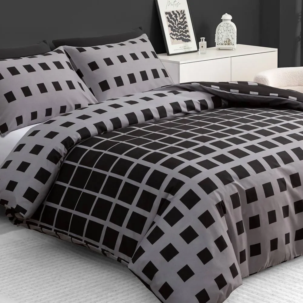 Grace Luxury Hypoallergenic Double Duvet Cover Set with Matching Pillowcases