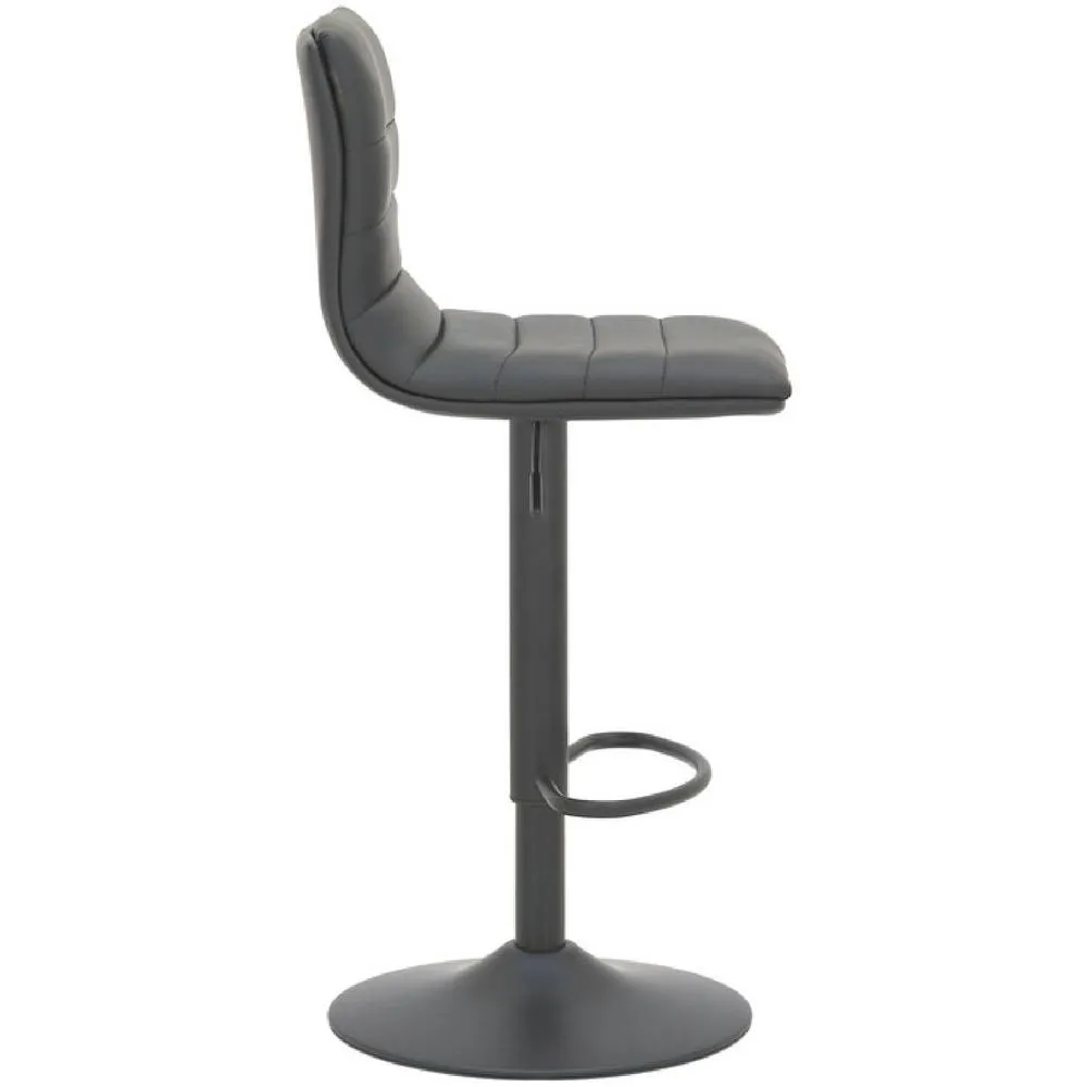 netfurniture Alsom Matt Black Bar Stool Black 2