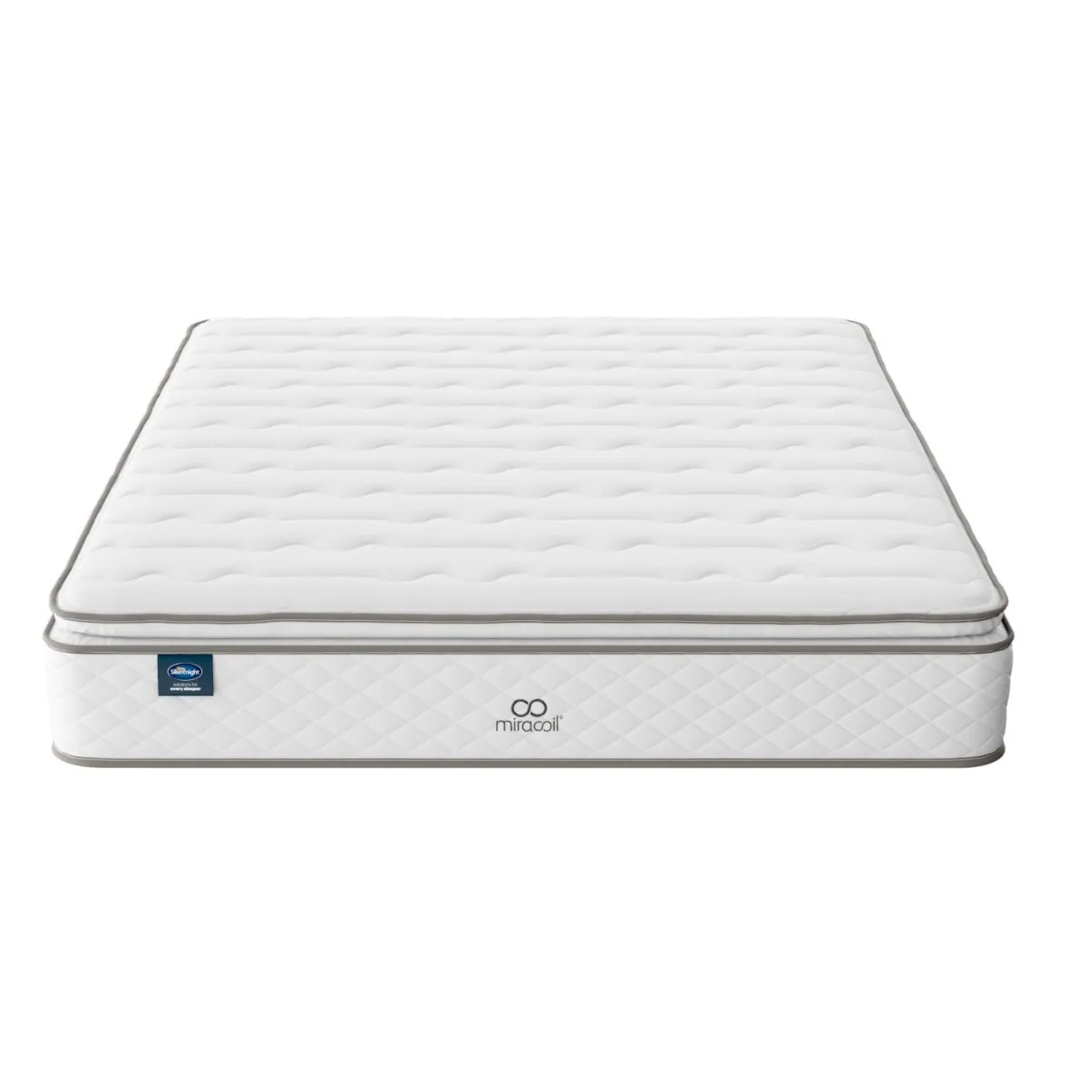 Silentnight Miracoil Pillow Top Mattress, King Size