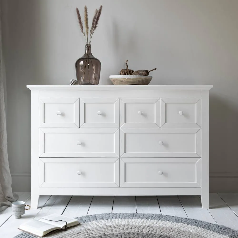 Nöa and Nani Torsby Chest of Drawers 8 Drawer in White 2