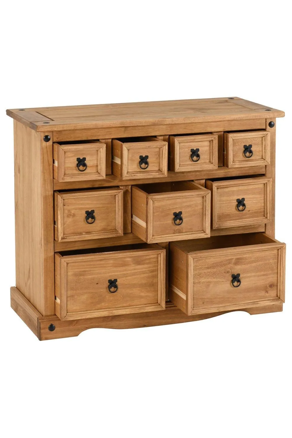 Seconique Corona 4+3+2 Drawer Merchant Chest in Natural 3