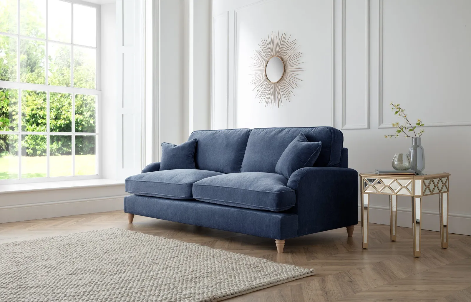 The Great Sofa Company Orla 3 Seater Sofa Manhattan Navy 2