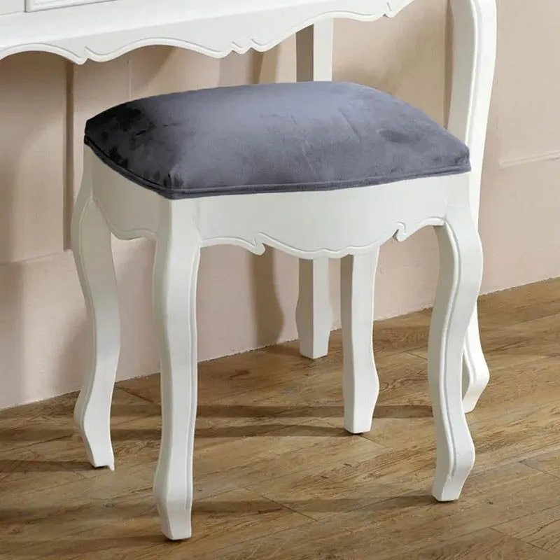 Melody Maison White Dressing Table & Stool Set - Victoria Range 3