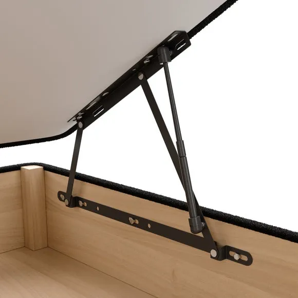 Luxury Side Ottoman Bed Frame, Teddy Fabric 5