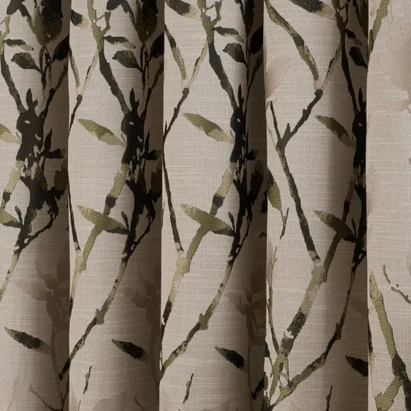 Zen Jacquard Pencil Pleat Curtains 3