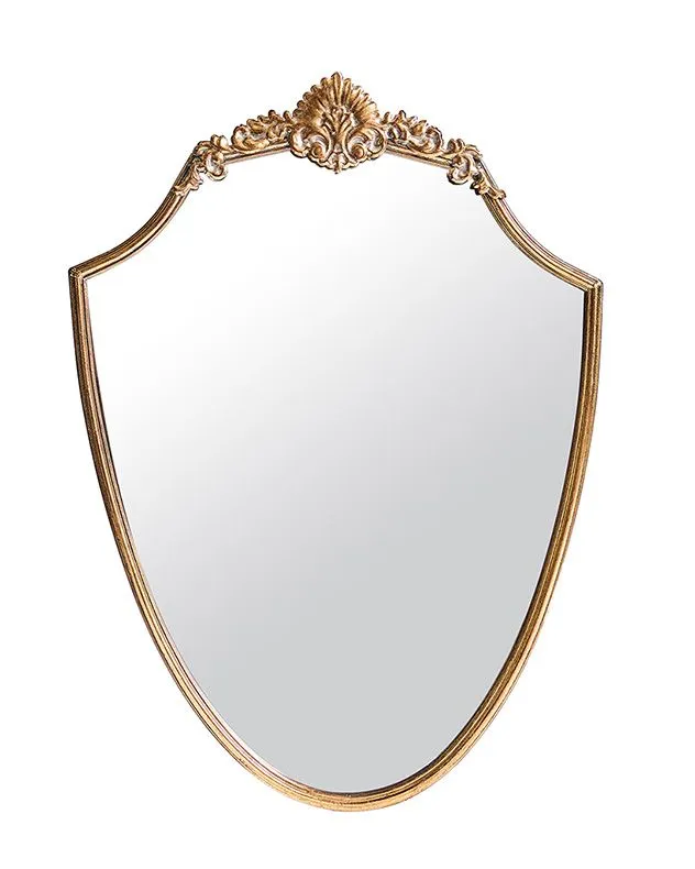 Dibor Antique Style Hallway Bedroom Wall Mounted Gold Mirror 2