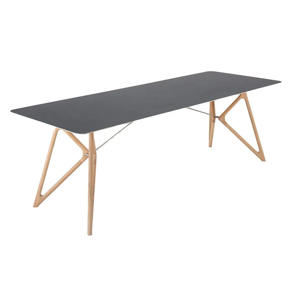 Gazzda Tink Dining Table Nero/White Oiled Oak 160cm 2
