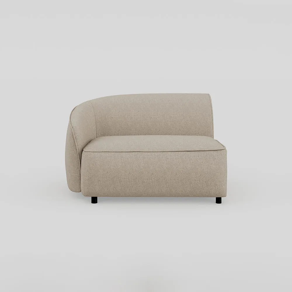 Heal's Aurelie Corner Module LHF Broadweave Putty 1