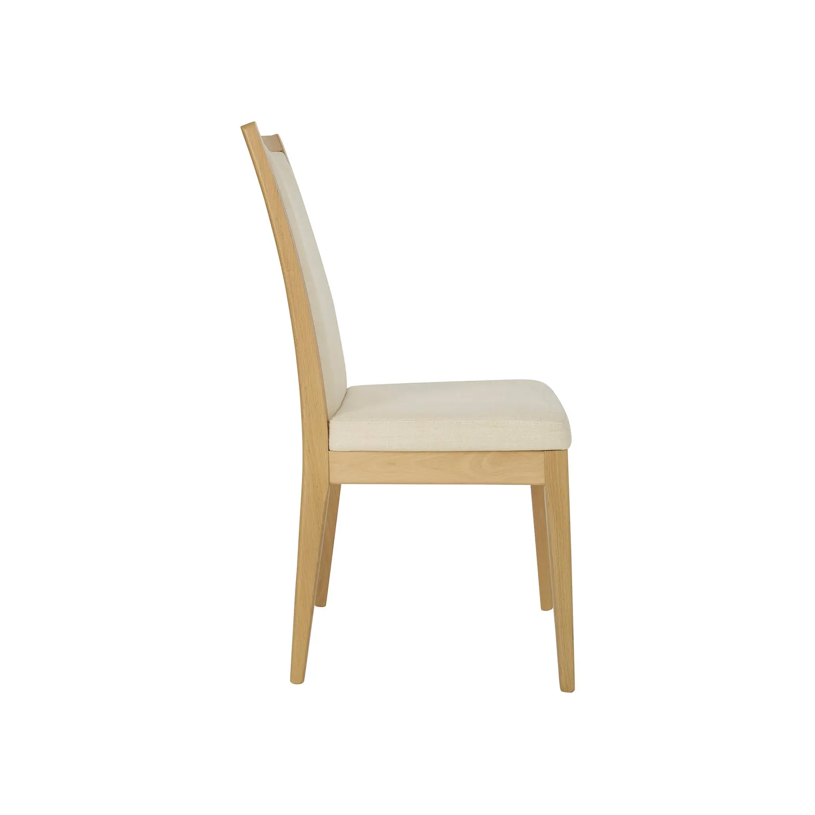 Ercol Romana Padded Back Dining Chair, Neutral Fabric | Barker & Stonehouse 4