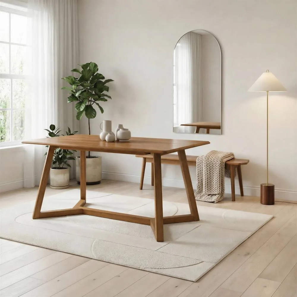 FurnitureboxUK Lulworth Walnut Effect Wood Dining Table 4 Green Beaumont Chairs in Brown 2