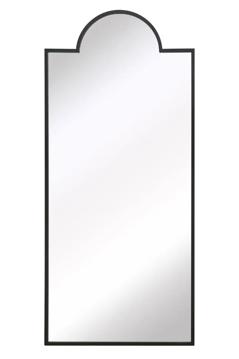 MirrorOutlet Black Modern Wall & Leaner Mirror 75" X 33" (190 x 85CM) 3