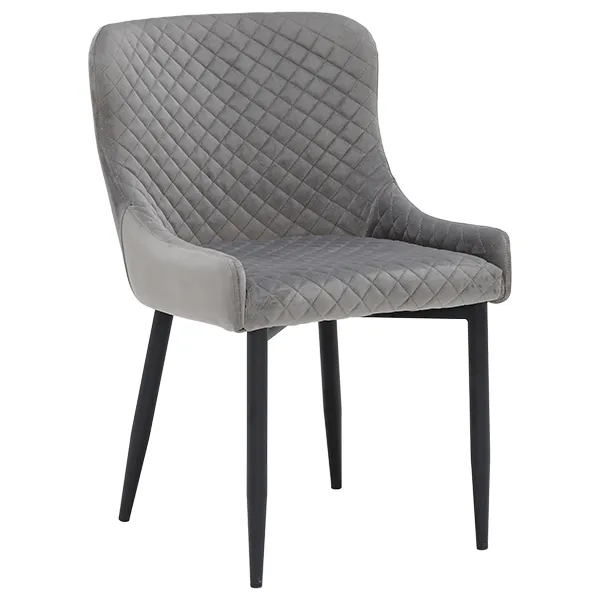 Rivington Fabric Dining Armchair  Grey