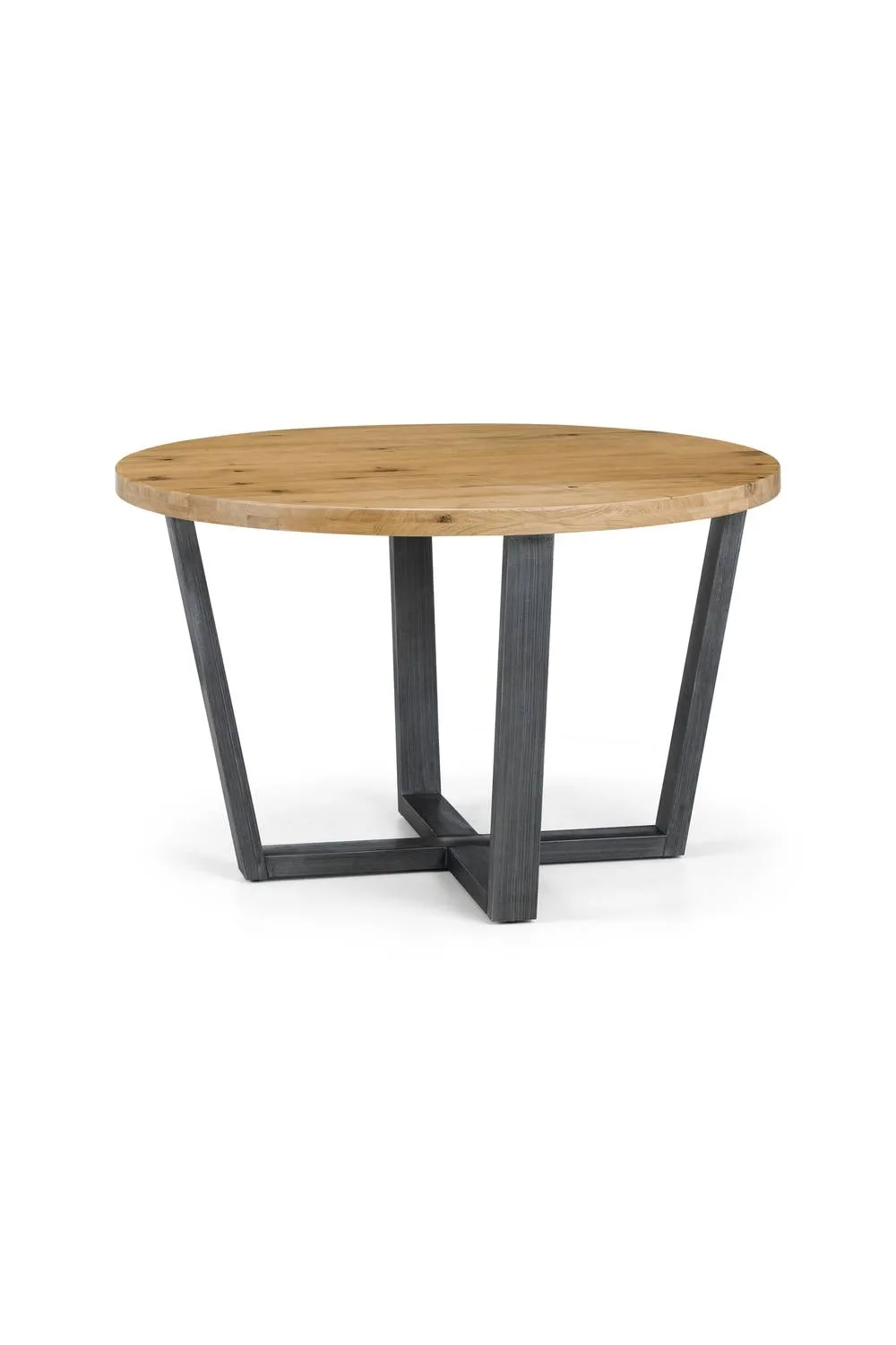 Julian Bowen Brooklyn Round 4 Seater Dining Table in Light Oak 3