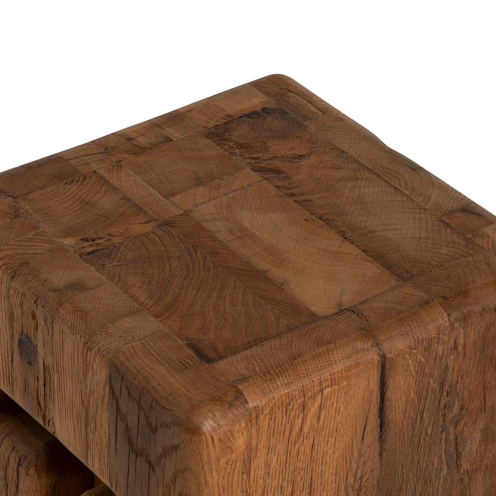 Knole Square Stool 35X35X45Cm, Brown Oak | Barker & Stonehouse 5