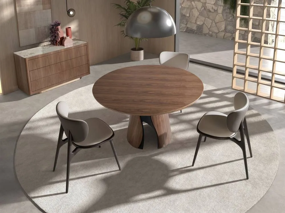 Angel Cerda Modern Dining Chair in Cream 6