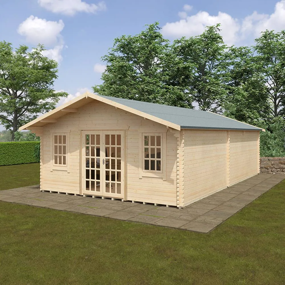 Buttercup Farm 30x18 The Kensington 44mm Cabin - L915 x W535 x H313.9 cm in Natural 5