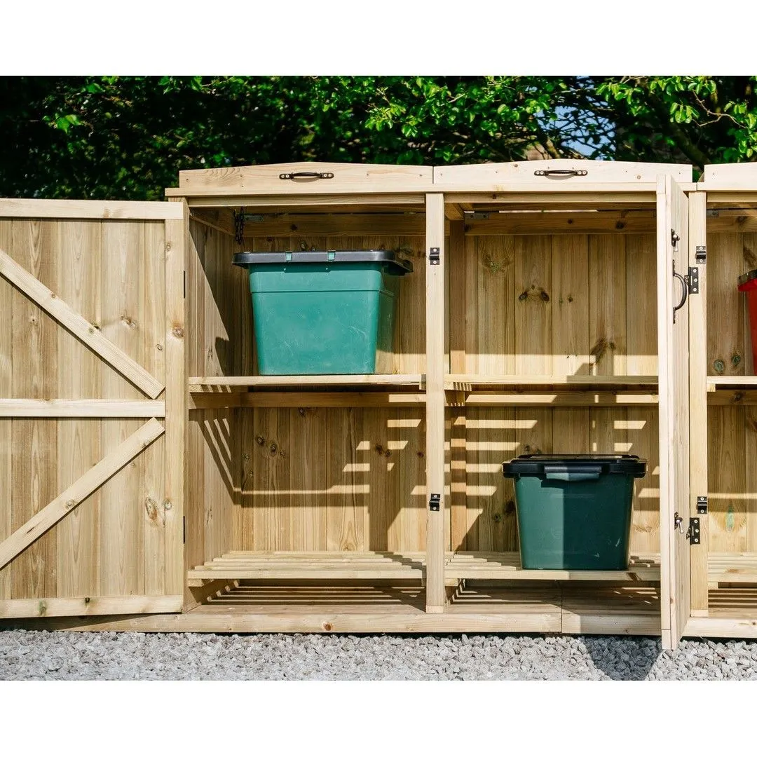 Buttercup Farm Chatburn 6 Box Store - Timber - Fits 6 x Boxes in Brown 4