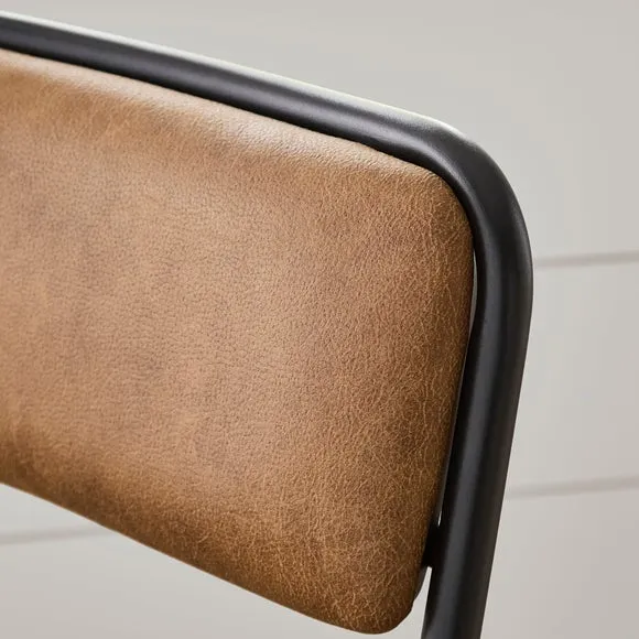 Draper Cantilever Barstool, Faux Leather 3