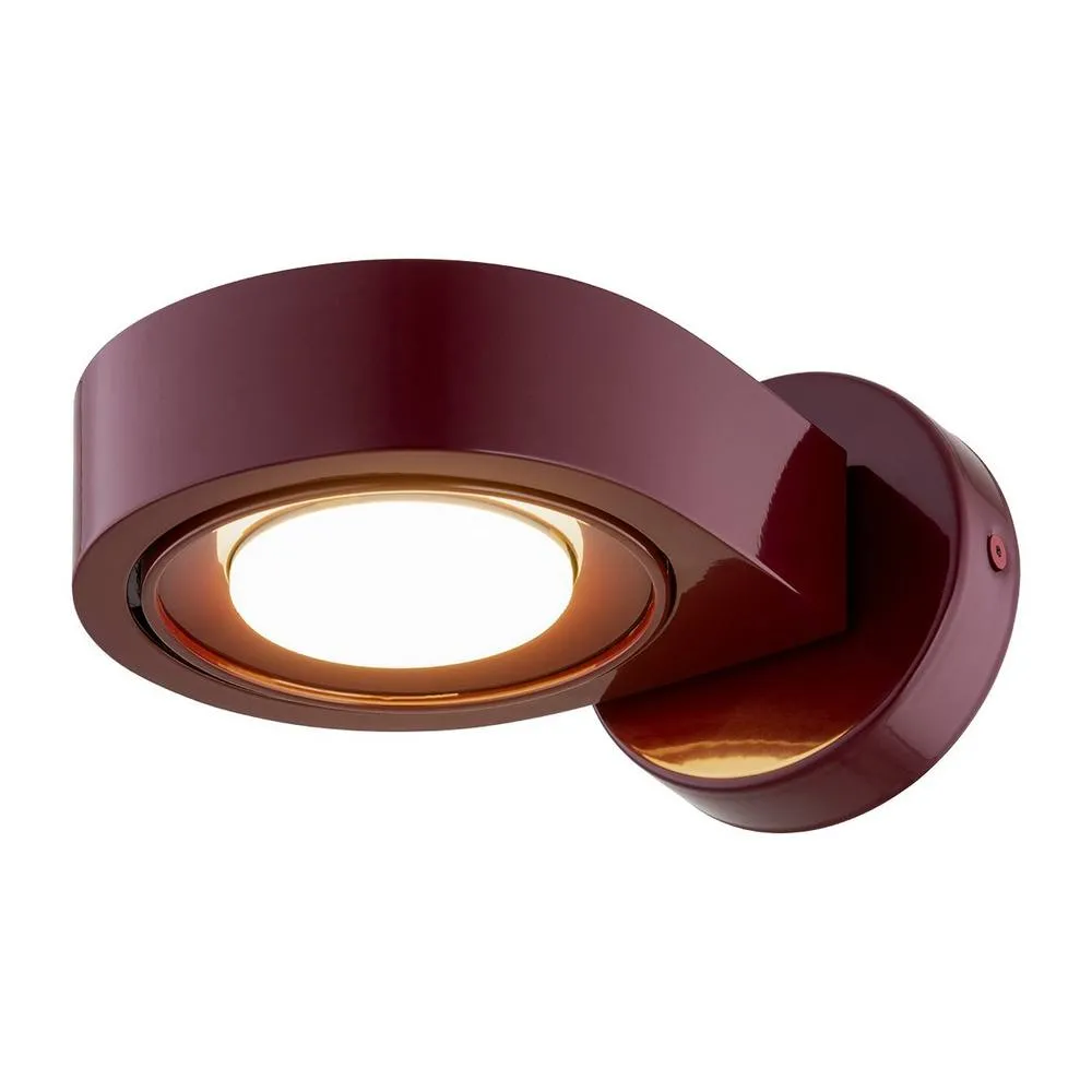 Netlighting Lotus Adjustable Up & Down Wall Lamp Burgundy GX53