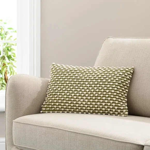 Jersey Bobble Rectangle Cushion 1