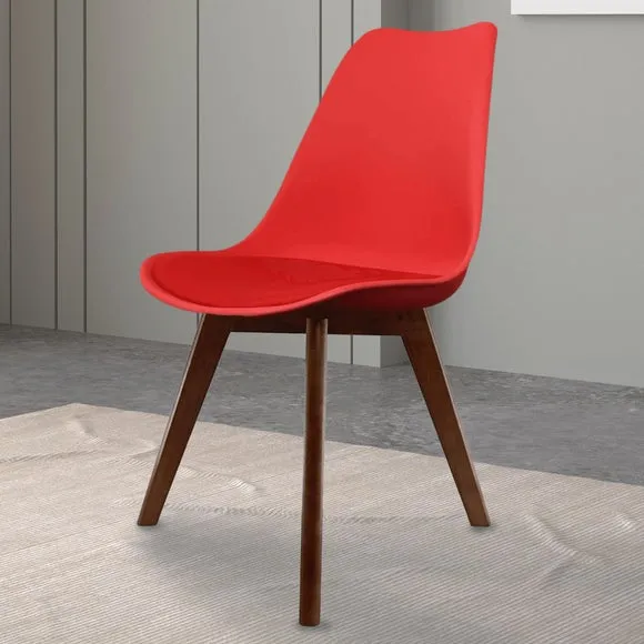 Fusion Living Soho Plastic Dining Chair with Squared Legs 1