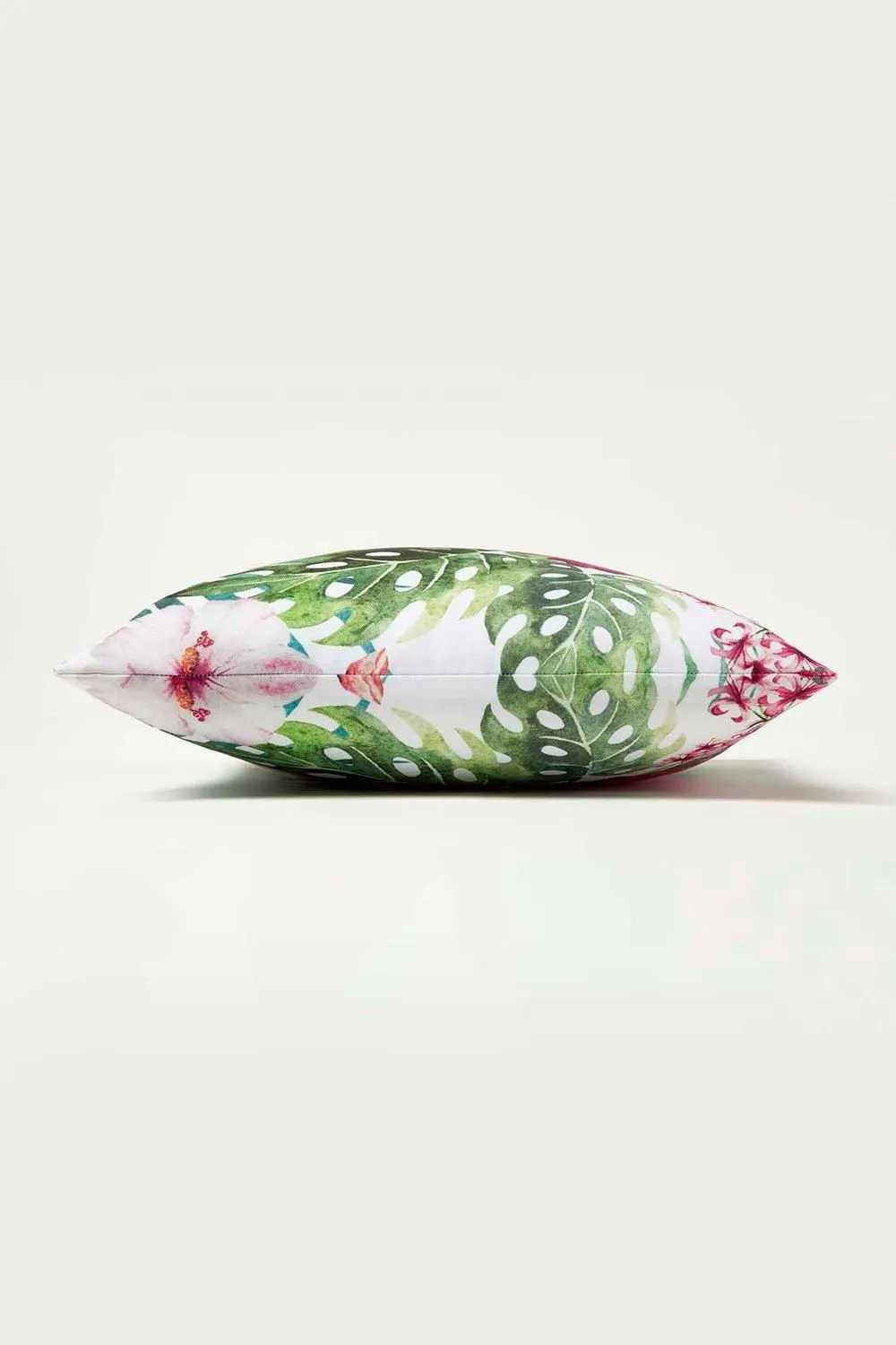 Homescapes Luxury Waterproof Botanical Flower Outdoor Cushion 45 x 45 cm, Set of 2 in Green 5