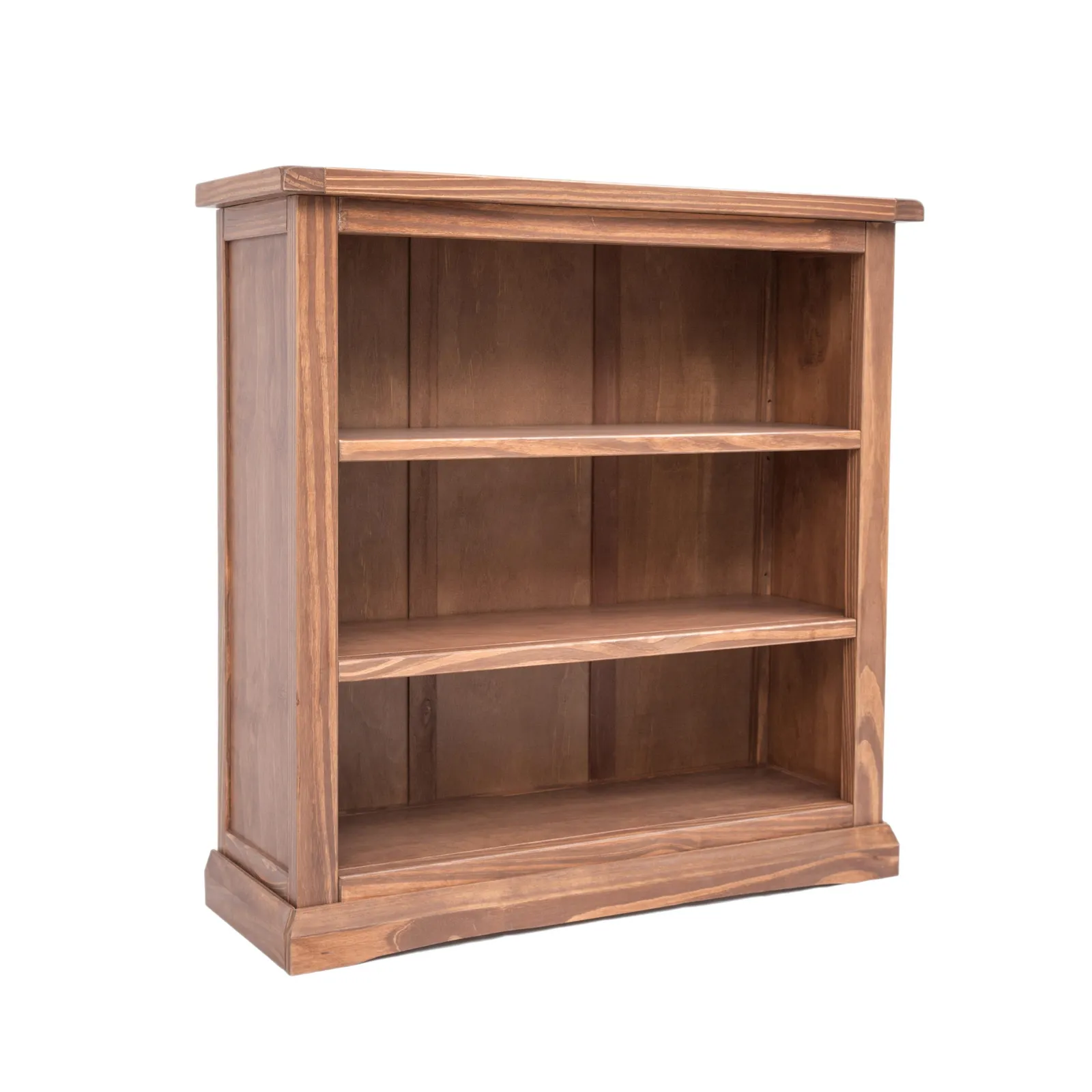 Cabinet Bits Bookcase with plinth 90x90x30cm in Brown 1