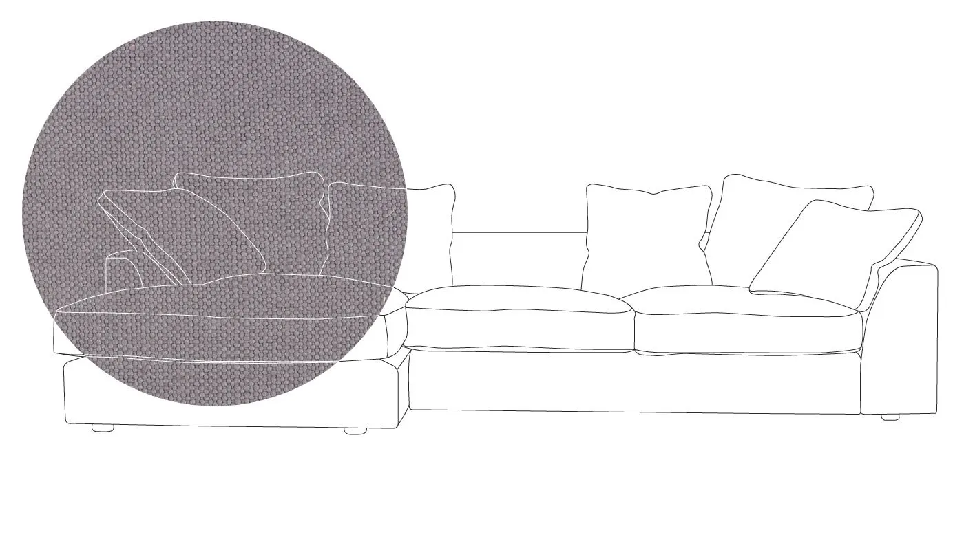 Heal's Cumulus Left Hand Facing Corner Sofa In Linen