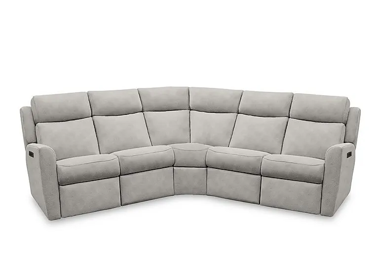 Wren Large Fabric Power Recliner Corner Sofa with Power Headrests and Power Lumbar