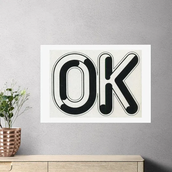 East End Prints OK Print by Vintage by Hemingway 1