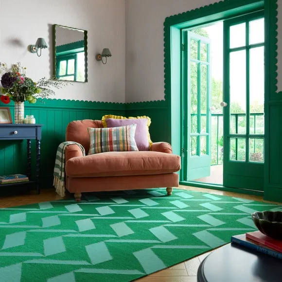 Sophie Robinson Zig Zag Wool Rug 1