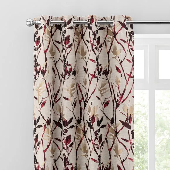 Zen Jacquard Eyelet Curtains 1