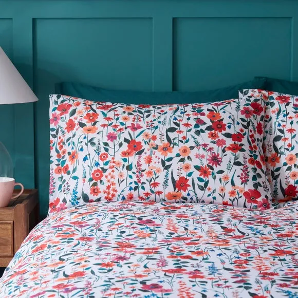 Meadow Floral Polycotton Duvet Cover & Pillowcase Set 6