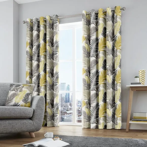 Fusion Tropical Eyelet Curtains 2